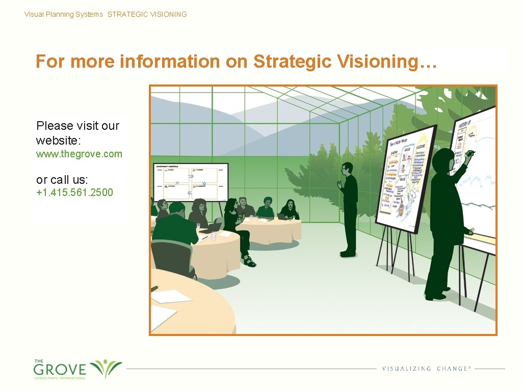 Visual Planning Systems STRATEGIC VISIONING For more information on Strategic Visioning… Please visit our