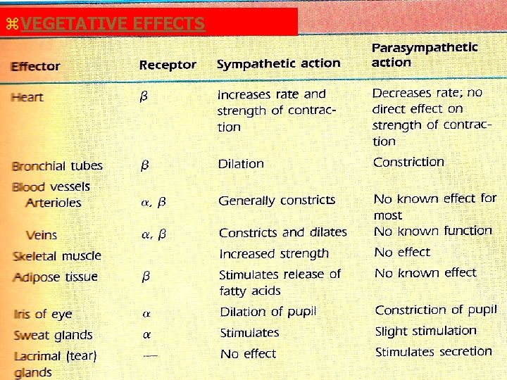 z. VEGETATIVE EFFECTS 