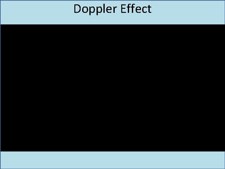 Doppler Effect Doppler Effect