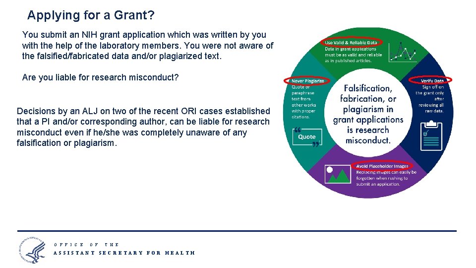 Applying for a Grant? You submit an NIH grant application which was written by