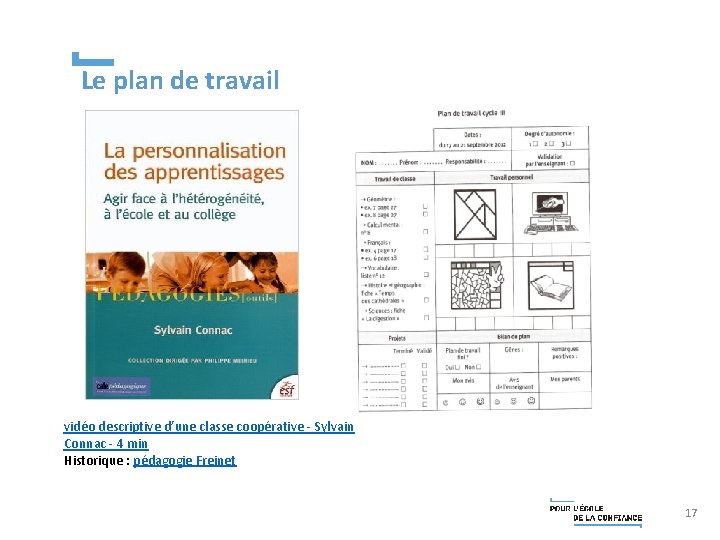 Le plan de travail vidéo descriptive d’une classe coopérative - Sylvain Connac - 4