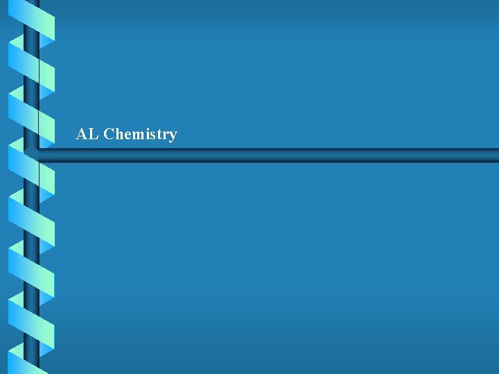 AL Chemistry 