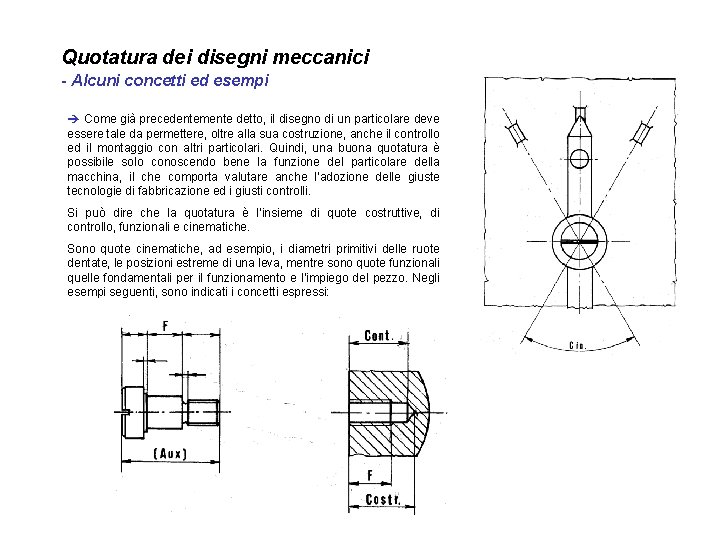 Quotatura dei disegni meccanici - Alcuni concetti ed esempi è Come già precedentemente detto,