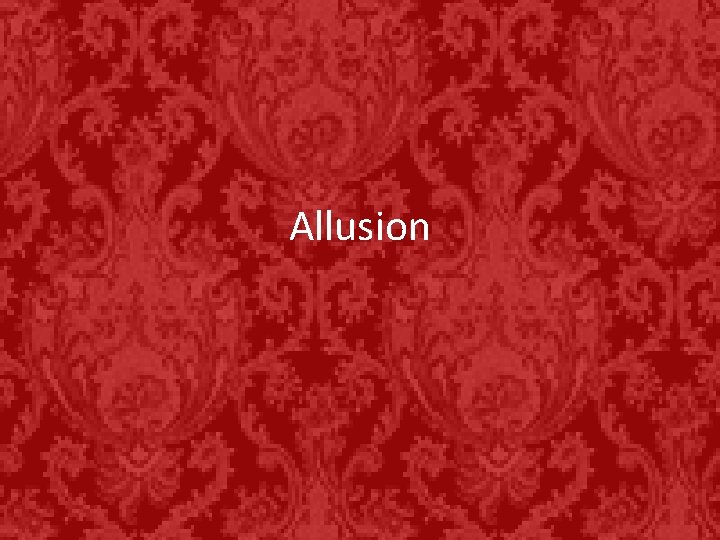 Allusion 