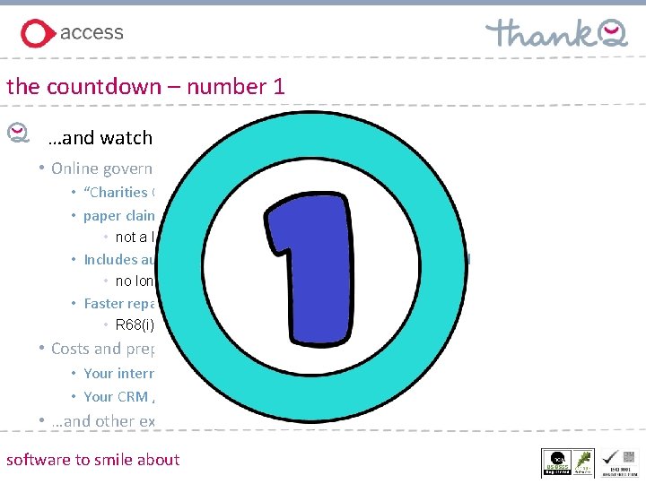 the countdown – number 1 …and watch out for HMRC moving the goalposts •