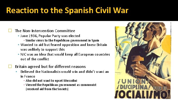 Reaction to the Spanish Civil War � The Non-Intervention Committee ▪ June 1936, Popular