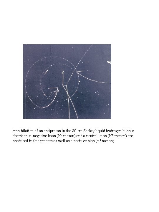 Annihilation of an antiproton in the 80 cm Saclay liquid hydrogen bubble chamber. A