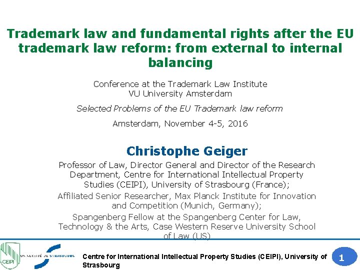 Trademark law and fundamental rights after the EU