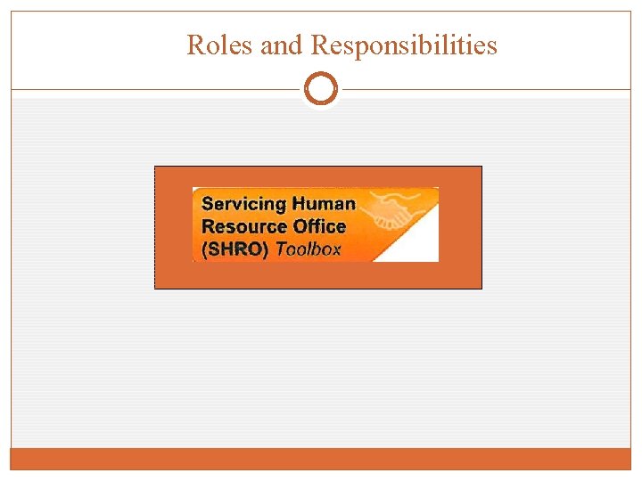 Roles and Responsibilities 