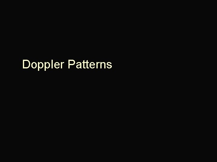 Doppler Patterns 