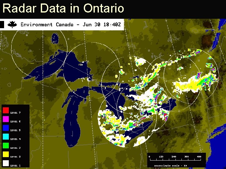 Radar Data in Ontario 