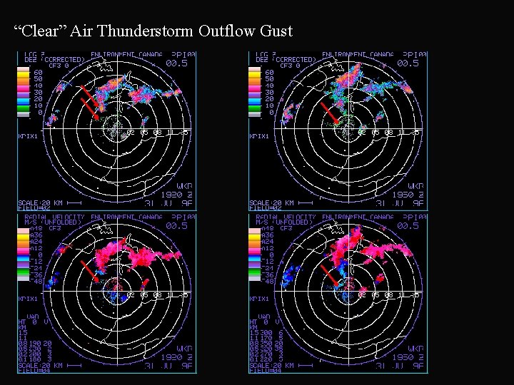 “Clear” Air Thunderstorm Outflow Gust 