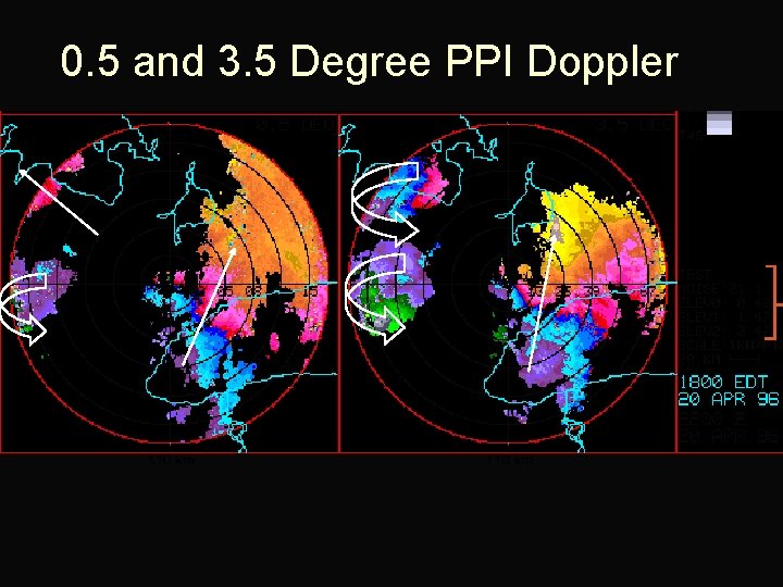 0. 5 and 3. 5 Degree PPI Doppler 