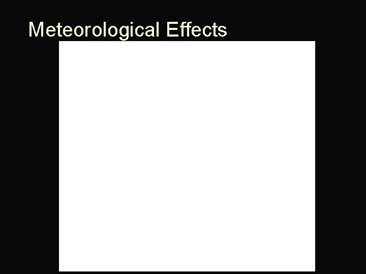 Meteorological Effects 