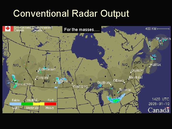 Conventional Radar Output For the masses…. 