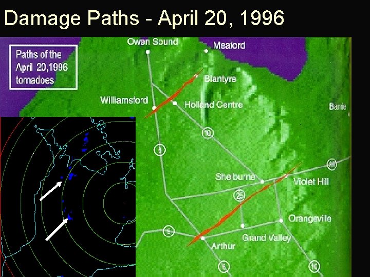 Damage Paths - April 20, 1996 