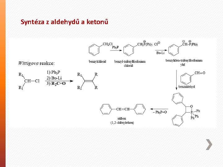 Syntéza z aldehydů a ketonů 