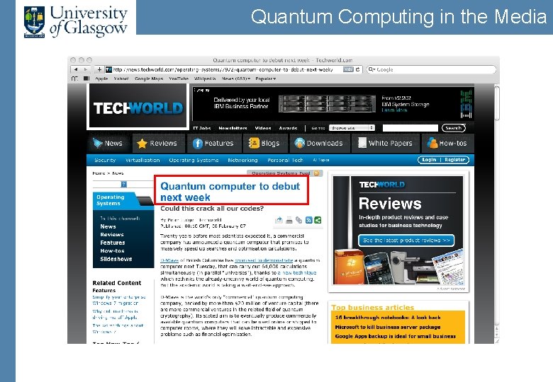 Quantum Computing in the Media 
