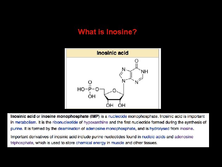 What is Inosine? 