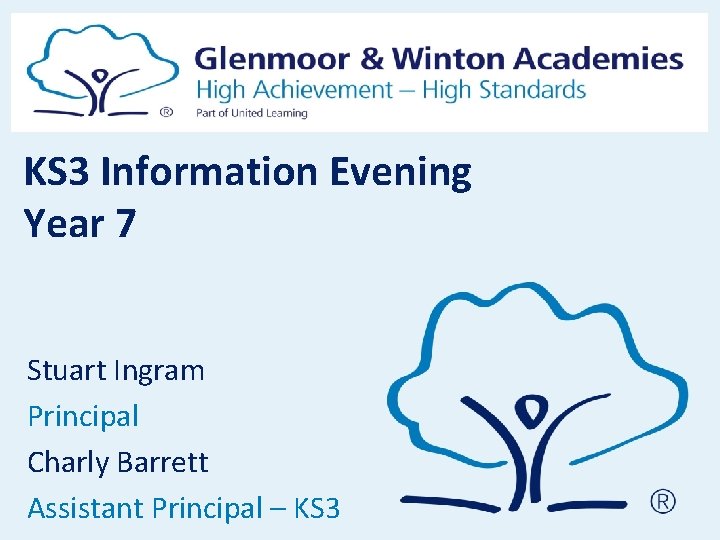 KS 3 Information Evening Year 7 Stuart Ingram Principal Charly Barrett Assistant Principal – KS 3 Information Evening Year 7 Stuart Ingram Principal Charly Barrett Assistant Principal –