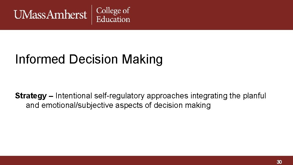 Career Education Learning How to Make Informed Decisions