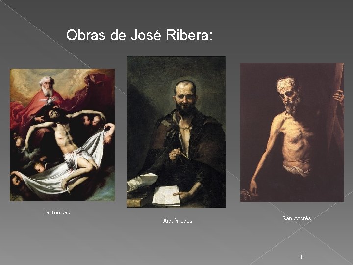 Obras de José Ribera: La Trinidad Arquímedes San Andrés 18 