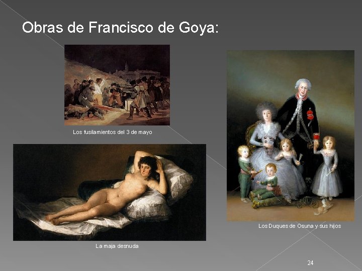Obras de Francisco de Goya: Los fusilamientos del 3 de mayo Los Duques de