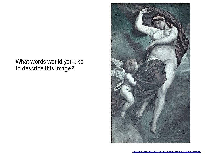 What words would you use to describe this image? Anselm Feuerbach, 1875 image licensed