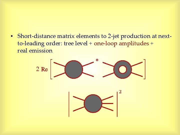 • Short-distance matrix elements to 2 -jet production at nextto-leading order: tree level • Short-distance matrix elements to 2 -jet production at nextto-leading order: tree level