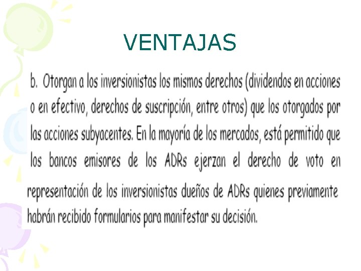 VENTAJAS 