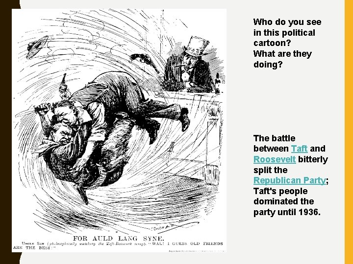 Who do you see in this political cartoon? What are they doing? The battle Who do you see in this political cartoon? What are they doing? The battle