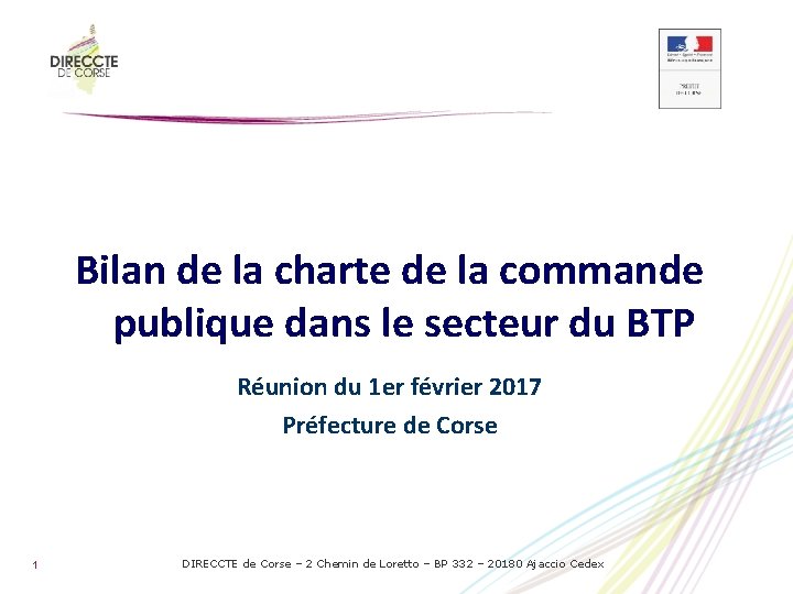 Bilan de la charte de la commande publique dans le secteur du BTP Réunion