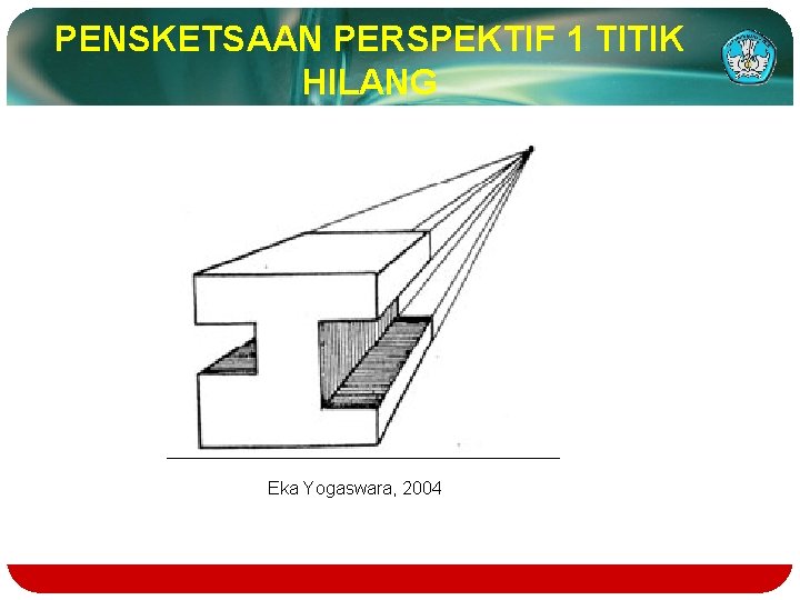 PENSKETSAAN PERSPEKTIF 1 TITIK HILANG Eka Yogaswara, 2004 