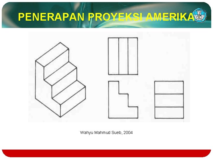 PENERAPAN PROYEKSI AMERIKA Wahyu Mahmud Sueb, 2004 