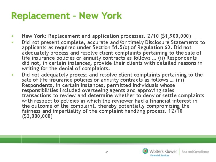 Replacement – New York • • • New York: Replacement and application processes. 2/10