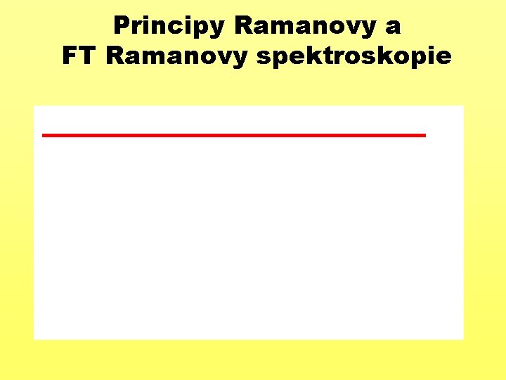 Principy Ramanovy a FT Ramanovy spektroskopie 