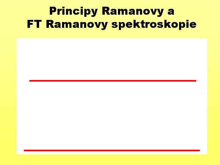 Principy Ramanovy a FT Ramanovy spektroskopie 