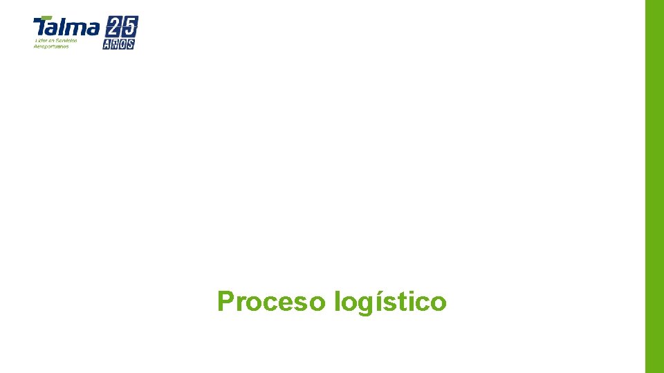 Proceso logístico Proceso logístico