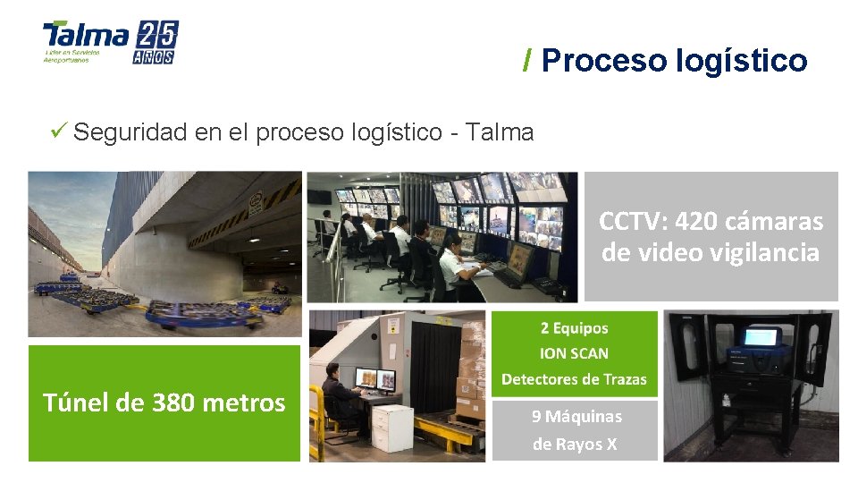 / Proceso logístico ü Seguridad en el proceso logístico - Talma CCTV: 420 cámaras / Proceso logístico ü Seguridad en el proceso logístico - Talma CCTV: 420 cámaras