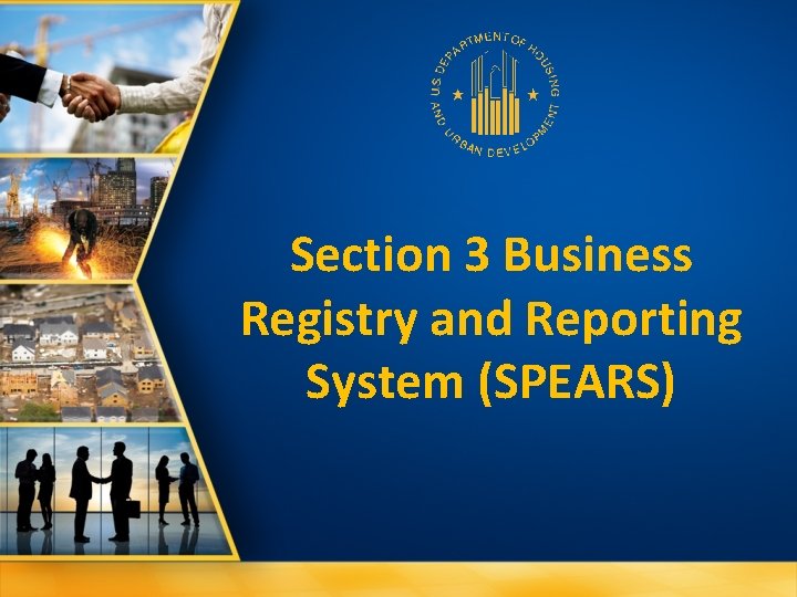 Section 3 Business Registry and Reporting System (SPEARS) 