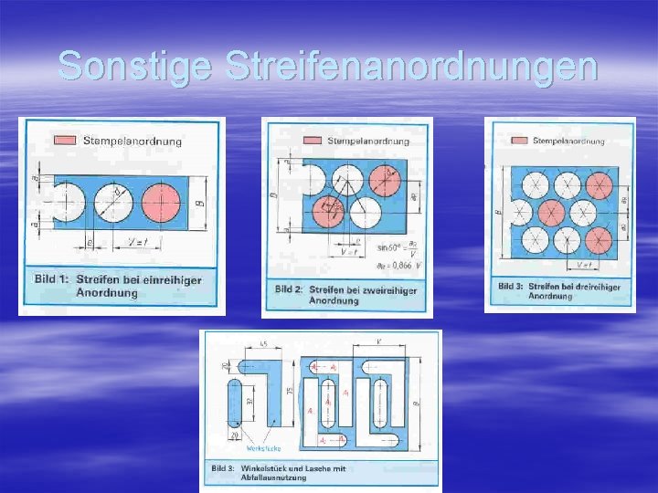 Sonstige Streifenanordnungen 