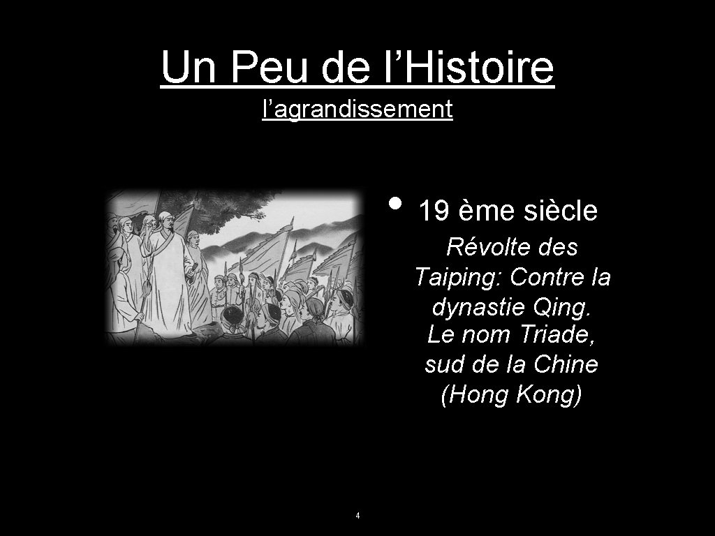 Un Peu de l’Histoire l’agrandissement • 19 ème siècle Révolte des Taiping: Contre la Un Peu de l’Histoire l’agrandissement • 19 ème siècle Révolte des Taiping: Contre la
