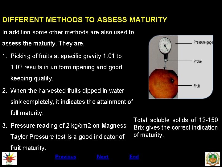 DIFFERENT METHODS TO ASSESS MATURITY In addition some other methods are also used to