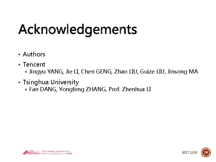 § Authors § Tencent § Jingyu YANG, Jie LI, Chen GENG, Zhao LIU, Guize