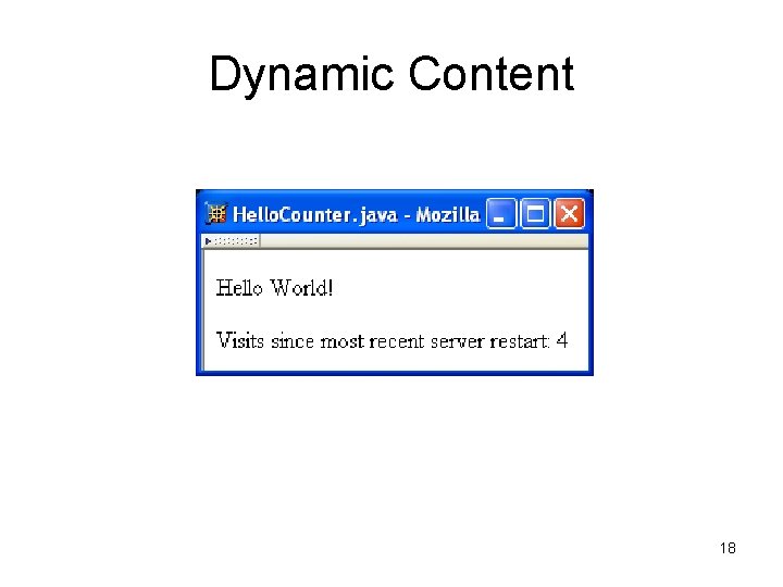 Dynamic Content 18 