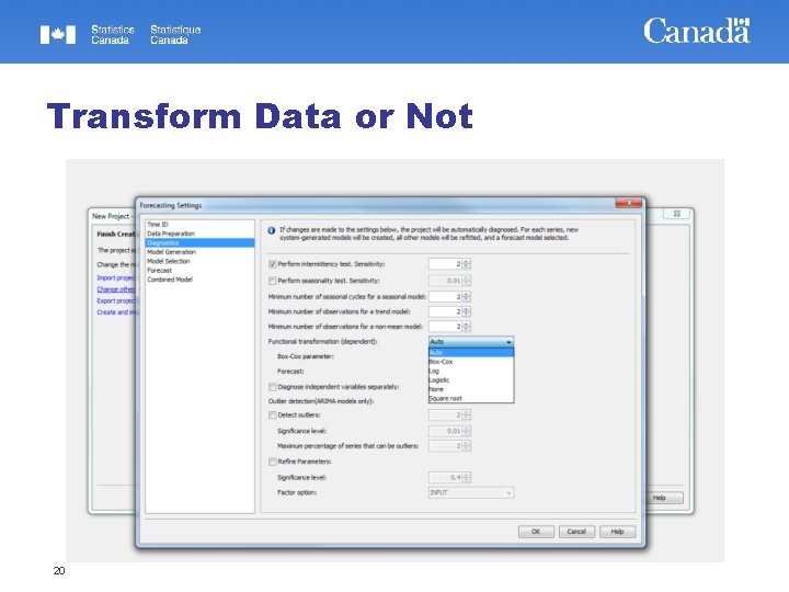 Transform Data or Not 20 