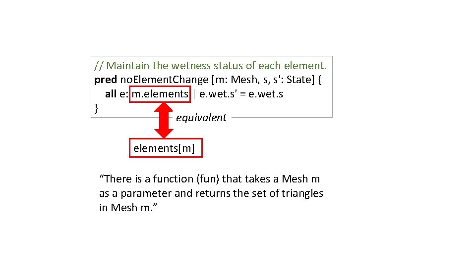 // Maintain the wetness status of each element. pred no. Element. Change [m: Mesh,