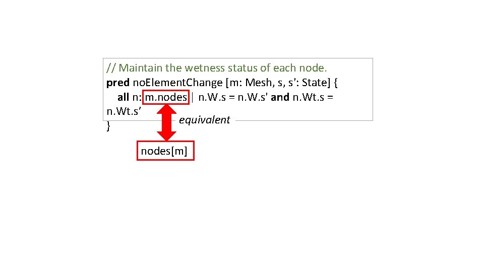 // Maintain the wetness status of each node. pred no. Element. Change [m: Mesh,