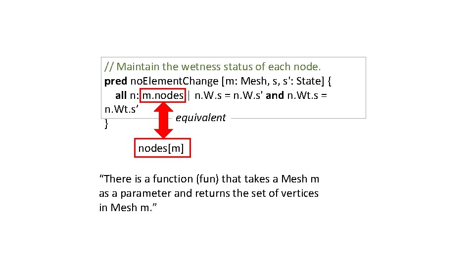 // Maintain the wetness status of each node. pred no. Element. Change [m: Mesh,