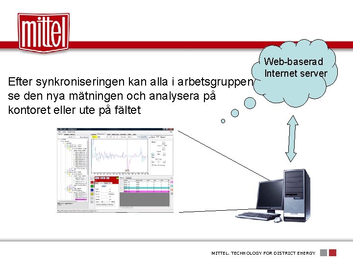 Efter synkroniseringen kan alla i arbetsgruppen se den nya mätningen och analysera på kontoret